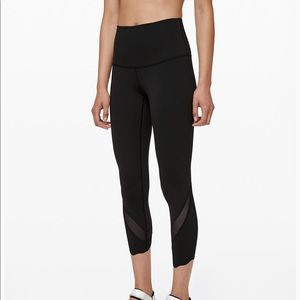 lululemon wunder under crop scallop leggings